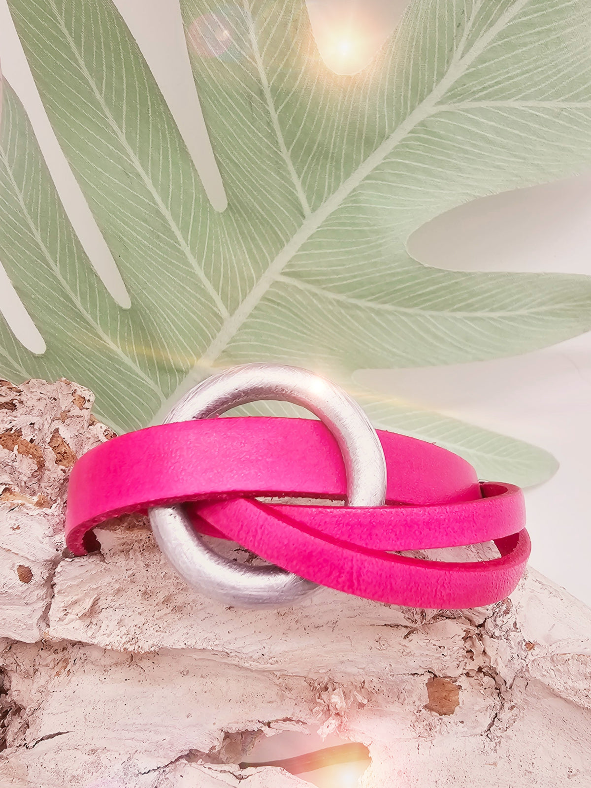 lederarmband-pink