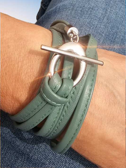 lederarmband-wickelarmband-gruen
