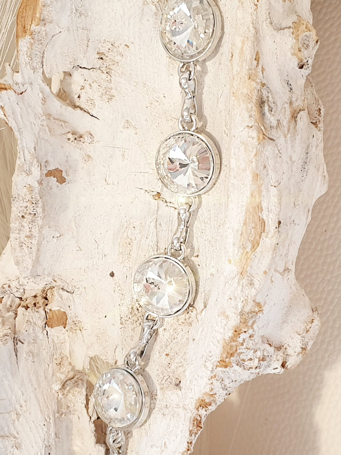 Verlängerung für taschengurte strasskette Silber